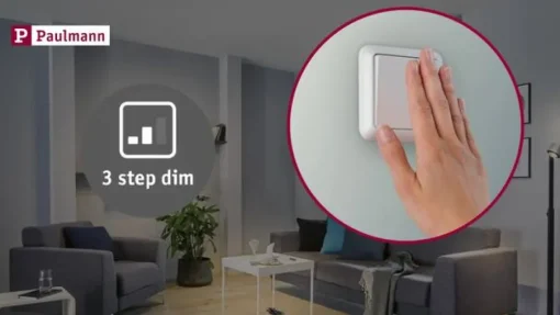 Paulmann 3p LED-spot Nova rund, IP44, dimbar, krom| Butikkbelysning|Kontorbelysning
