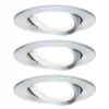 Paulmann 3p Slim Coin svingbar dimbar aluminium| Butikkbelysning|Downlights