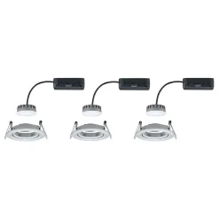 Paulmann 3p Slim Coin svingbar dimbar aluminium| Butikkbelysning|Downlights