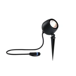 Paulmann Plug & Shine LED-spot Kikolo, 3 000 K, 60°, aluminium| Utespotter