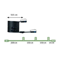 Paulmann Plug & Shine Sting 3000K 3-enheters forlengelse| Utespotter