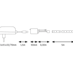Paulmann SimpLED Strip Set, 20 W, RGB, 5 m Discount