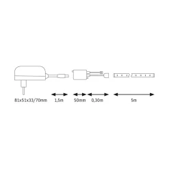 Paulmann SimpLED Strip Set, 20 W, RGB, 5 m Discount