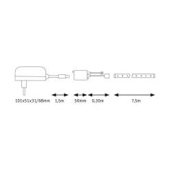 Paulmann SimpLED Strip Set, 26 W, RGB, 7,5 m Best