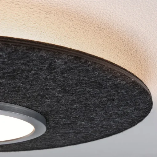 Paulmann Smart LED-taklampe Tulga, antrasitt Ø 45 cm filt