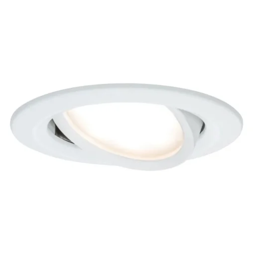 Paulmann spot Nova Coin rund, svingbar, hvit| Butikkbelysning|Downlights