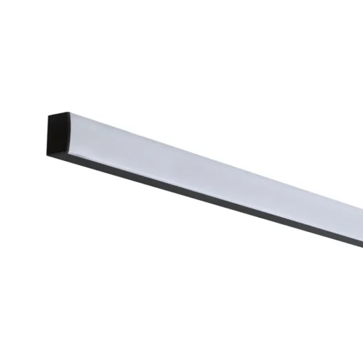 Paulmann Square profil, svart, hvit spreder, 2m| Dekorasjonsbelysning|Lysstriper