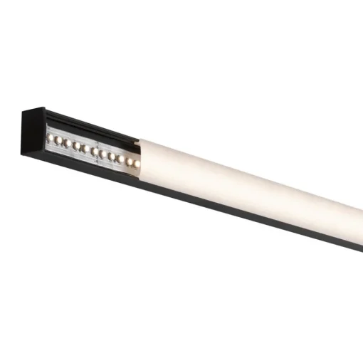 Paulmann Square profil, svart, hvit spreder, 2m| Dekorasjonsbelysning|Lysstriper