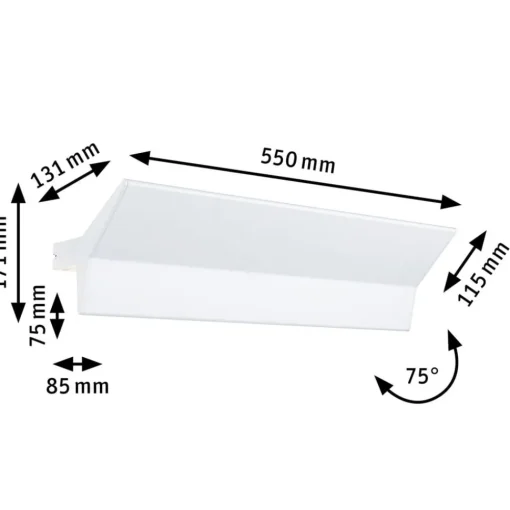 Paulmann Stine LED-vegglampe, ZigBee, CCT, hvit| Smarthus Belysning