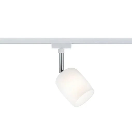 Paulmann URail Blossom spot hvit, satinert glass New