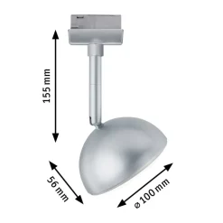 Paulmann URail Hemi LED-spot 3 000 K krom| Skinnesystem