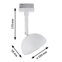 Paulmann URail Hemi LED-spot 3 000 K hvit Online