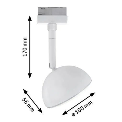 Paulmann URail Hemi LED-spot 3 000 K hvit Online