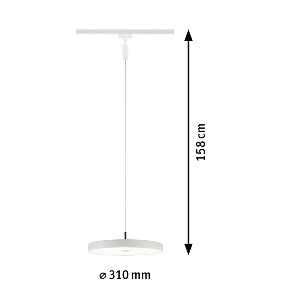 Paulmann URail Hildor LED-pendel 3 000 K hvit