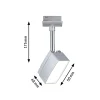 Paulmann URail Pedal LED-spot 5 W i krom| Skinnesystem