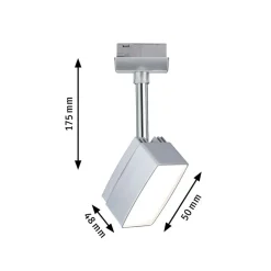 Paulmann URail Pedal LED-spot 5 W i krom| Skinnesystem
