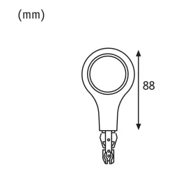 Paulmann URail sluttstykek LED-lampe 2 700 K hvit| Skinnesystem