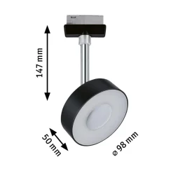 Paulmann URail Spot Circle svart dimbar 4 000 K Best