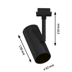 Paulmann URail Spot svart matt spot Outlet