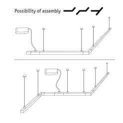 Paulmann URail ZigBee kabelmater svart matt| Skinnesystem