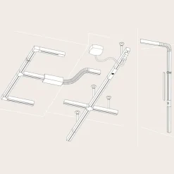 Paulmann URail-skinne, hvit, lengde 50 cm, aluminium| Skinnesystem