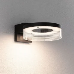 Paulmann utendørs LED-vegglampe Capera, antrasitt, IP44| Vegglamper Med Sensor|Utebelysning Med Sensor