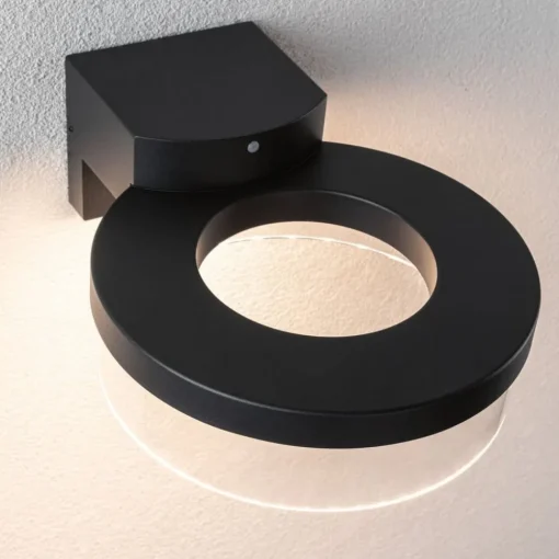 Paulmann utendørs LED-vegglampe Capera, antrasitt, IP44| Vegglamper Med Sensor|Utebelysning Med Sensor