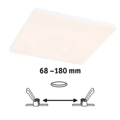 Paulmann Veluna Edge IP44 3000K dimm 20x20cm| Downlights