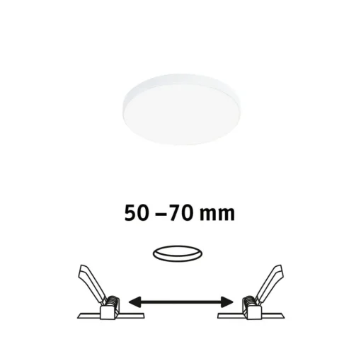 Paulmann Veluna Edge LED for innfelt IP44 4000K Ø 9cm| Downlights