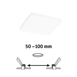 Paulmann Veluna Edge LED for innfelt IP44 4000K 12x12cm Best