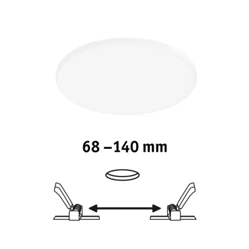 Paulmann Veluna Edge LED for innfelt IP44 4000K Ø 16cm