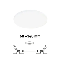 Paulmann Veluna Edge LED for innfelt IP44 4000K Ø 16cm