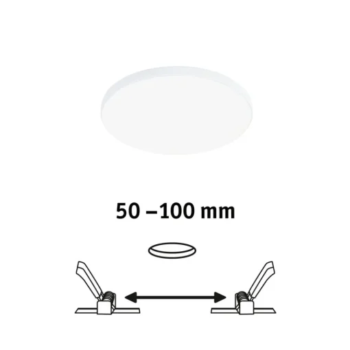 Paulmann Veluna Edge LED for innfelt IP44 4000K Ø 12 cm Clearance