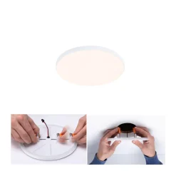 Paulmann Veluna Edge LED for innfelt IP44 3000K Ø 12 cm