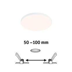 Paulmann Veluna Edge LED for innfelt IP44 3000K Ø 12 cm