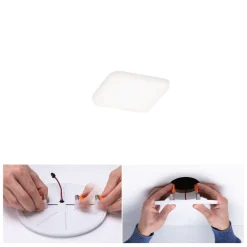 Paulmann Veluna LED-downlight, 4 000 K 7,5x7,5| Downlights