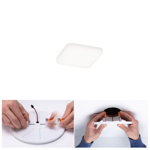 Paulmann Veluna LED-downlight, 4 000 K 7,5x7,5| Downlights