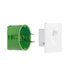 Paulmann Wall innfellingslampe sensor, hvit kantet| Downlights|Spotter I Tak