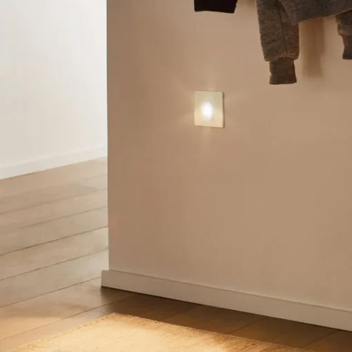 Paulmann Wall innfellingslampe sensor, hvit kantet| Downlights|Spotter I Tak