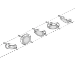 Paulmann Wire RoundMac LED-vaiersystem, 5-lk. krom| Led-Innendørs