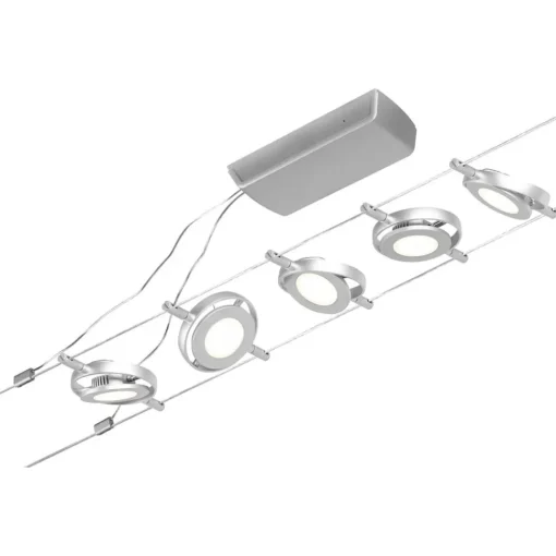 Paulmann Wire RoundMac LED-vaiersystem, 5-lk. krom| Led-Innendørs