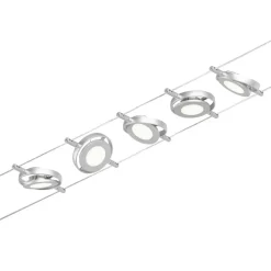 Paulmann Wire RoundMac LED-vaiersystem, 5-lk. krom| Led-Innendørs