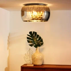 Lucide Perle taklampe i glass, Ø 40 cm| Design- Og Hotellbelysning|Taklamper