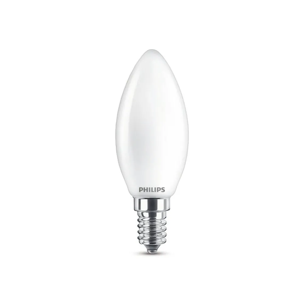 Philips Classic LED-pære E14 B35 6,5W 2 700 K matt Hot