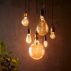 Philips E27 Giant LED-globepære 7 W gull dimbar| Dimbar Led-Pære|Dimbar Led-Pære