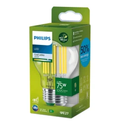 Philips E27 LED-pære A60 5,2W 1095lm 4 000 K klar| Filament Pærer|Filament Pærer