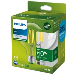 Philips E27 LED-pære globe G95 4W 840lm 840 klar Sale