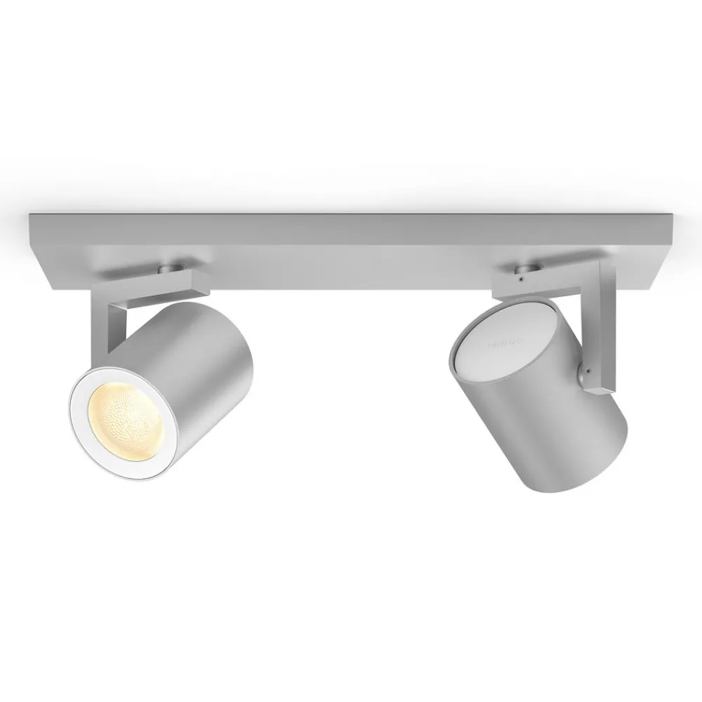 Philips Hue Argenta LED-spot to lyskilder alu Discount