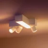 Philips Hue Centris Cross LED-spotlight, hvit, 3 lyskilder RGB CCT Outlet
