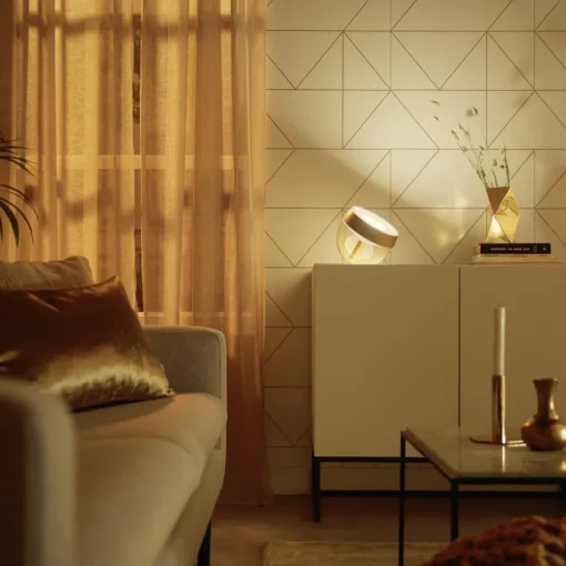 Philips Hue Iris WACA LED-bordlampe, gull| Smarthus Belysning|Bordlamper